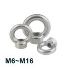 M6 M8 M10 M12 M16 Metric Lifting Eye Nuts Ring Eyelet Nut Zinc-Plated Steel Nuts