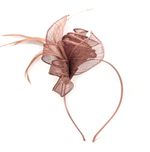 Mocha Headband Aliceband Hat Fascinator Wedding Ladies Race Royal Ascot