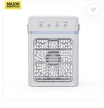 USB Portable Air Cooler 900ml 3 Speeds 3 Modes 2–6H Timer 7 LED Touch Control