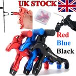 4 Finger 360° Rotate Release Aid Thumb Trigger Auto Archery Compound Bow Hunting