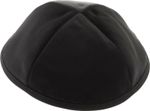 4 Panel Disposable Satin Kippah with No Lining, Black 18cm Yarmulkes Jewish
