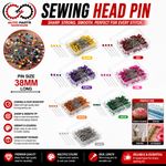 Pearl Headed Pins Assorted Colors for Dressmaking, Crafts, Weddings, Florists