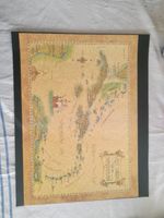 West Indies & The Caribbean Map ON Thick Parchment 20x14 Inches