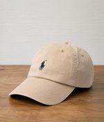 Polo Cotton Chino Cap Cream Beige Adjustable Strap One Size