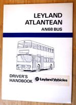LEYLAND ATLANTEAN AN68 BUS DRIVER'S HANDBOOK 1975