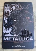 Metallica Berlin Germany Pop Up Shop  FAN CARD. NEW