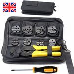 10 Pcs Ratchet Crimper Plier Crimping Tool Cable Wire Electrical Terminals Set