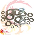 M4 M5 M6 M7 M8 M10 M12 M14 M16 M20 Metric Flat Washers Form A Bright Zinc Plated