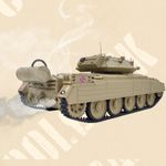 1/16 2.4G RC Military Tank CoolBank Crusader MKIII Battle Tank 360°Turret Smoke-