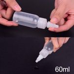˜10pcs 60ml Airbrush Paint Bottle Empty Airbrush Paint Mixing Jar Container W BL
