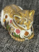 Royal Crown Derby Cottage Garden Cat Paperweight 2001 25th Anniversary Stopper