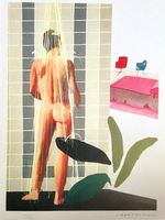 David Hockney Lithograph COA Original Signed In Pen [ Numbered In Pencil ]