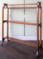 Arts & Crafts Inlaid Mahogany Towel Rail (Antique, Edwardian)