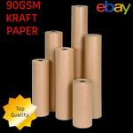 Kraft Paper Wrapping Rolls Sizes: 450mm, 500mm,600mm,750mm,900mm Brown 90GSM