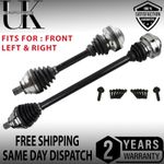 FRONT NEARSIDE & OFFSIDE DRIVESHAFTS FOR VW Passat Jetta Golf Caddy Beetle 1.4