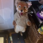 Steiff Fox with Intact Label and Button Good Condition (purchase receipt NO Box)