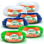 2x20M Garden Strimmer Trimmer Line Cord 1.2mm 1.6mm 2mm Nylon Wire Garden Grass