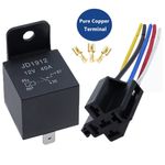 4/5 Pin 40A Car Relay Waterproof 12V/24V Auto Relay Normally Open