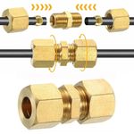 1/8" 3/16" 1/4" 5/16" 3/8" 1/2" Brass Compression Fitting  Fuel System