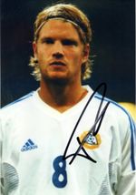 FINLAND, BIRMINGHAM & TOTTENHAM: TEEMU TAINIO SIGNED 6x4 ACTION PHOTO+COA
