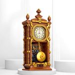 Retro Pendulum Clock 3D Puzzle Building Set with Real Clock Function 751-Piece