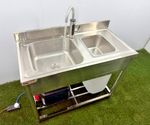 Portable sink, Instant HOT water, Double, NO PLUMBING, Hand wash