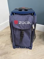 Zuca Ice Skating ⛸️ Complete Trolley Bag With Wheels Black Frame Blue Bag