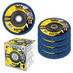 5 x SabreCut 100mm 4" Poly Strip Wheel Discs Paint Rust for Grinders 16mm Hole