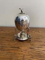 ANTIQUE SILVER PLATE 19TH C VICTORIAN ORNATE EGG CODDLER
