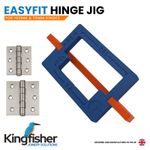 EasyFit Door Hinge Router Jig Template 76mm 102mm Hinges Door & Frame