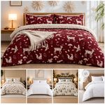 100% Cotton Luxury Duvet Cover Reversible Bedding Set Quilt Cover + Pillowcases
