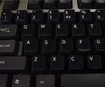 English UK BLACK Stickers with White Letters - laptop,PC,computer, keyboard