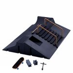 6 in 1 Finger Skateboard Ramp Set Modular Design DIY Fingerboard Park for Teens