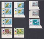Rhodesia 1967-69 Dual Currency  SG 408-12  EVERY Bottom Left Corner variety  MNH