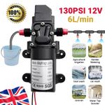 12V Water Pump High Pressure Diaphragm Self Priming 160PSI 6L/Min RV Caravan 72W
