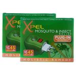2 x Xpel Mosquito & Insect Relief Plug-In - Up To 45 Nights Use