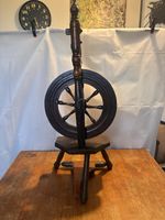 Spinning Wheel Antique Wooden Decoration Large 92cm tall missing parts 