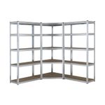 Galvanised Corner Shelving/Racking Kit Garage Storage Shelves 150kg 1500mm H