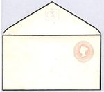 GB QV 1d PINK *MOURNING* Stationery STO Cover Unused {samwells-covers}YK86