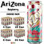 AriZona Raspberry 22oz Fruity Drink Big Can – Choose Qty