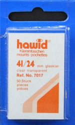 Hawid Stamp Mounts 41x24mm - Clear (50)