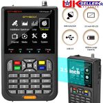 GTMedia V8 Finder2 3.5" LCD Satellite Finder Signal Meter Built-in Battery 1080P