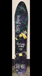 Vintage Iconic "Crazy Banana" Snowboard 155cm Pro Reto Lamm Pro Model