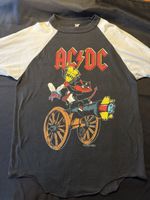 AC/DC HELLS BELLS TOUR Baseball TSHIRT 1990