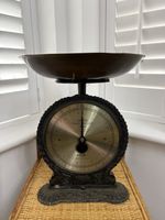 Country Kitchen Salter Family Kitchen Scales No 45 Vintage Cast Iron Brass 1984
