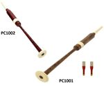 Scottish Bagpipe Wood Practice Chanter With 2 Reeds - - 2 COLOURS