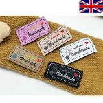 Cloth Handmade Fabric Labels Sewing Label Tags For Handmade Items & Clothing UK