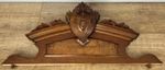 Pediment Antique French Style Walnut Hand Carved Decorative Crest LOT 6176