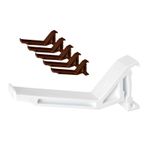 K2 Conservatory Gutter Bracket C8043 - 5 Pack Replacement Ogee Clip White Brown