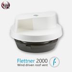 Flettner 2000 Van Wind Driven Rotating Roof Vent - UK Manufactured- White